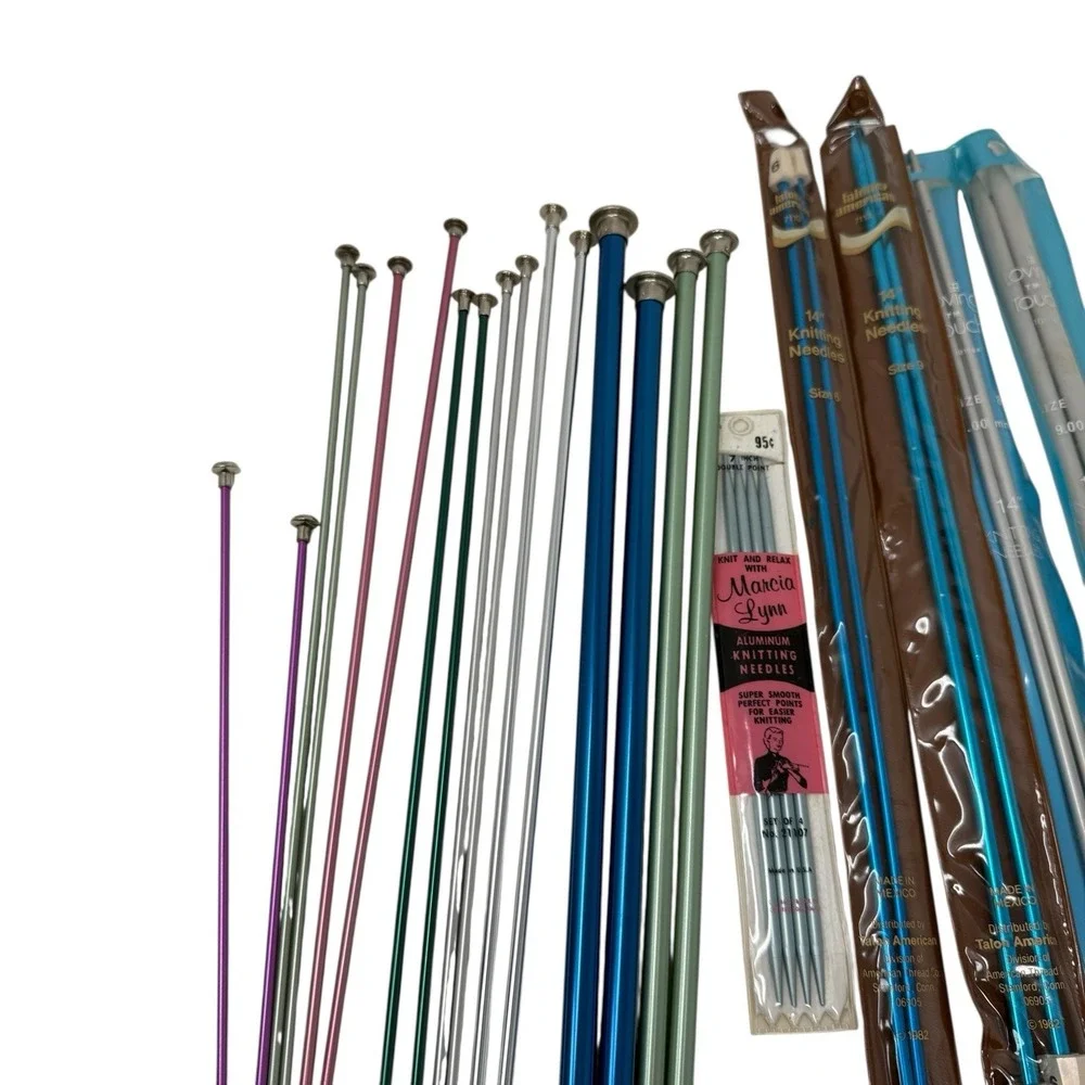 Lot of 28 Knitting Needles‎ Boye Talon Susan Bates Assorted Lot Various Sizes